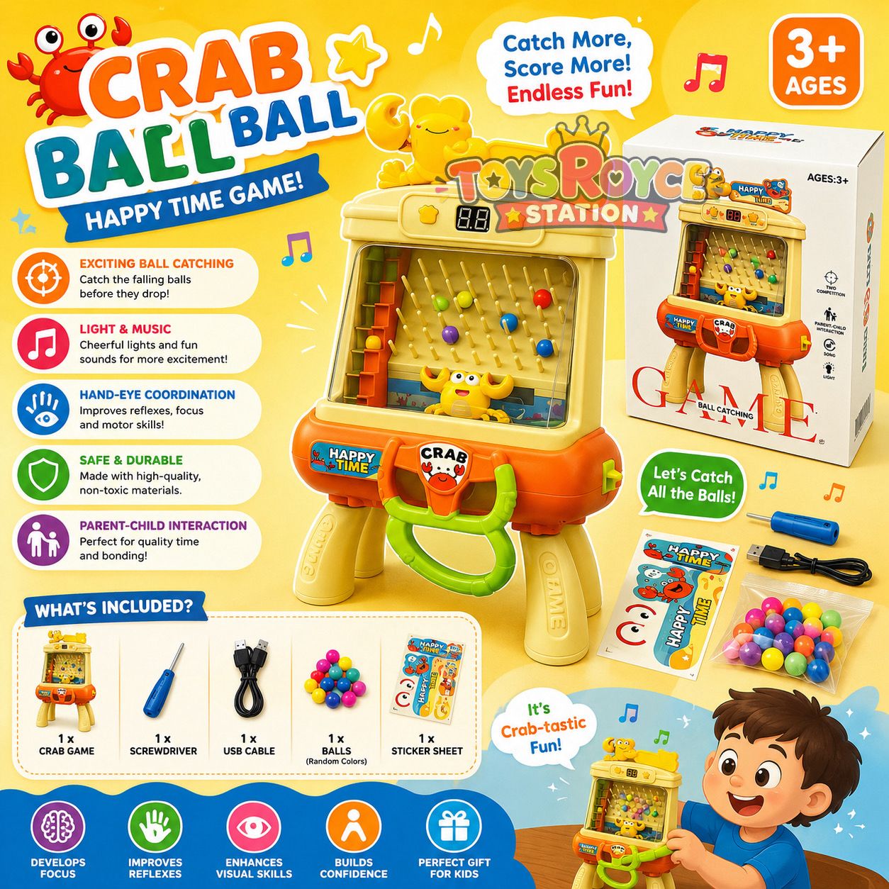 Crab Ball Ball Happy Time Game