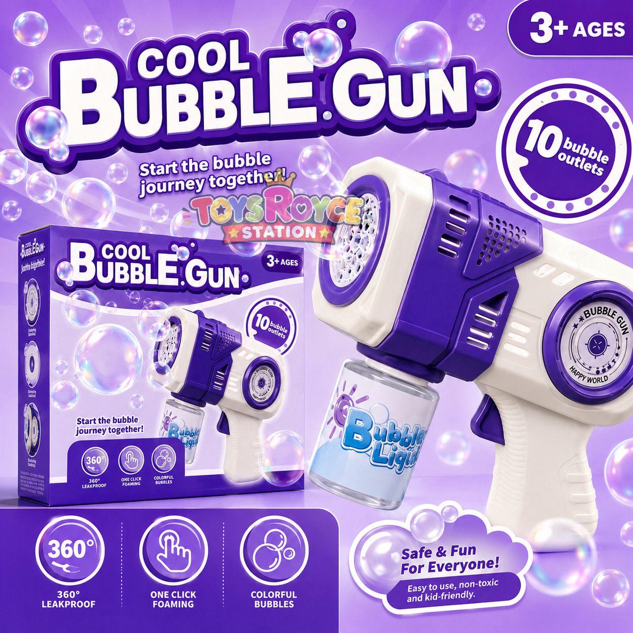 Cool Bubble Gun Journey Together