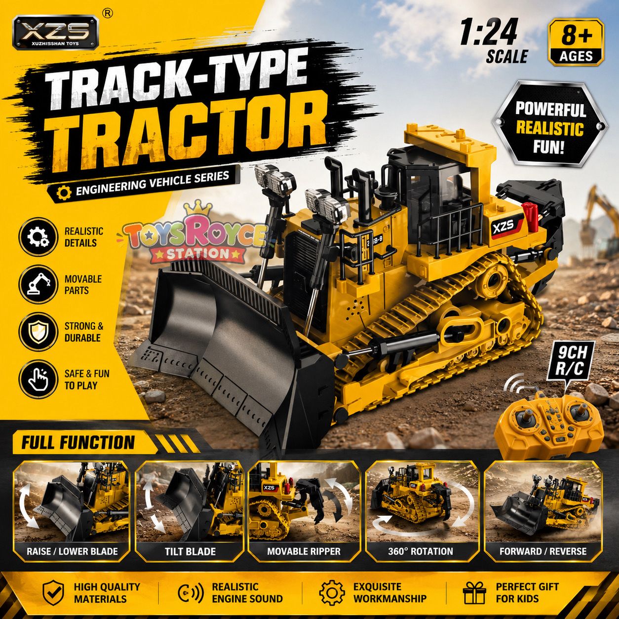 Track Type Tractor for Kids