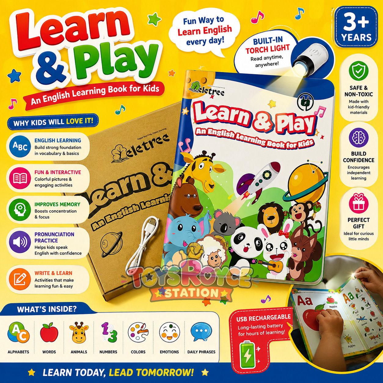 Happy Kids Learn and Play English Book